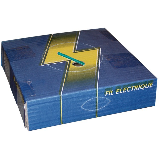 FIL Monoconducteur Vert 1,5MM² Devidoir Boite de 50M référence fournisseur 1240044
